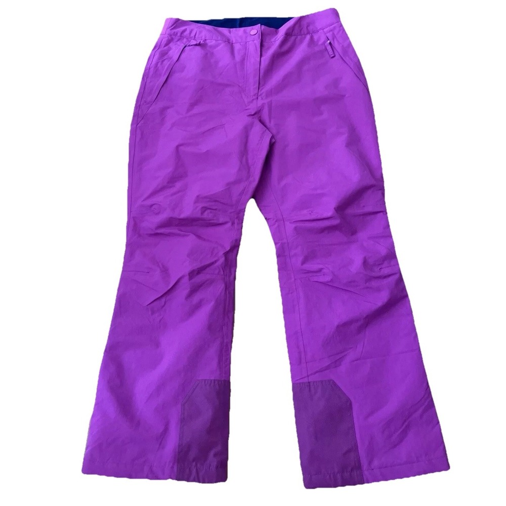 Lands End Sky Snow Pants Sz  L 14/16 Pink Waterproof‎ Insulated